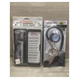 (2) Sealed Digital Caliper & Tire Inflater Gauge