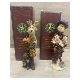 (2) Boydï¿½s Folkstone 7in Holiday Figures Boxed