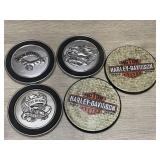 (5) Harley Davidson Themed Coasters