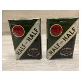 (2) Burley & Bright Tobacco Tins