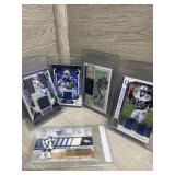 (5) NFL Rookie patch Cards