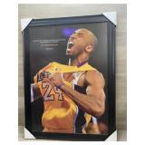 Kobe Bryant Mamba Mentality Framed Poster