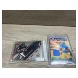 (2) Football Rookie Patch Cards