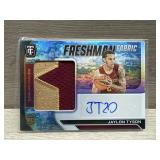 Panini Freshman Fabric #29/35 Auto Jaylon Tyson