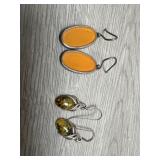 (2) Pr Sterling Earrings