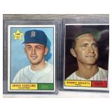 (2) 1961 Topps Baseball - Schilling and Shantz