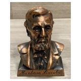 Abraham Lincoln Copper Toned 5in Coin Bank