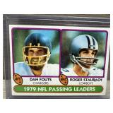 1980 Topps Football Passing Leaders -Fouts;