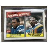 1987 Topps Football Rushing Leaders - Warner ;