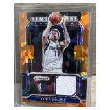 2021-22 Orange Cracked Ice Prizm Patch Luka Doncic