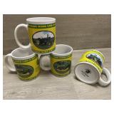 (4) John Deere Official Coffee Mugs