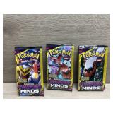 (3) Pokémon Paks - Sun & Moon Unified Minds
