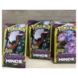 (3) Pokémon Paks - Sun & Moon Unified Minds