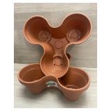 (4) 3-Tier Stackable Planters