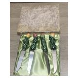 4 Ceramic Fruit Cheese Butter Knives Cardinal
