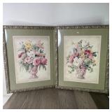 (2) Floral Prints - Professionally Framed -