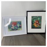 (2) Disney Prints Professionally Framed - The