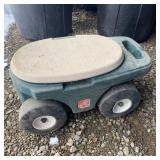 Step 2 Plastic Garden Rolling Seat Tool Chest -