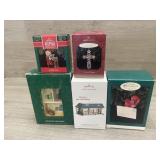 (5) Vintage Boxed Christmas Ornaments