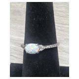 Sterling and Opal Ring