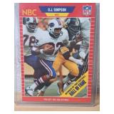 1989 Pro Set O.J. Simpson NBC Bills Card