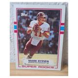 1989 Topps Mark Rypien Suoer Rookie Redskins Card