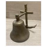 Navy Themed Brass Bell w/ Anchor