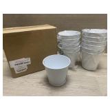(24) New 3in White Metal Pails