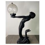 Mermaid Lamp With Glass Globe