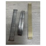 (3) Flexible VTG Watch Bands - Hong Kong & Spiedel