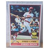 1976 Topps Fred Lynn Rd Sox Rookie Cup Card