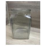 Isaac J Collins Glass Store Display Jar 10" Tall