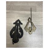(2) Antique Wall Note Holders