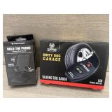 NIP Tire Gauge and Phone Holder