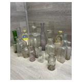 Bottle Lot - Many Pharmacy Style Embossed