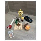 Misc Toy Lot- Dinosaurs; Yellow Power Ranger and