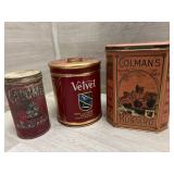 (3) Early Vintage Advertising Tins