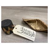 Native American Items - canoe is signed!