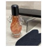 Empty French Perfume Bottle with Bag and Case