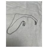 Sterling Poodle Pendant and Chain