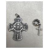 Sterling Crosses - Pendant and Charm