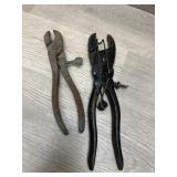 (2) Hog Ring Pliers