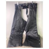 Bikers Leather Chaps Size XL - Thick -
