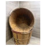 (2) Wooden Apple Crate 18 diameter