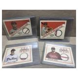 (4) Baseball Cracker Jacks Patch Cards