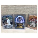 (3) Baseball Cutout Cards