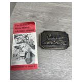 BTS Brass Train Buckle and Railroad Brochure