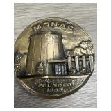 Emmons Dual Relief Medallion- Heavy Brass 1970ï¿½s