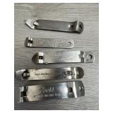 (5) Vintage Bottle Openers - Coors; Schultz & More