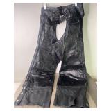Diamond Plated Buffalo Leather Size XL Chaps -